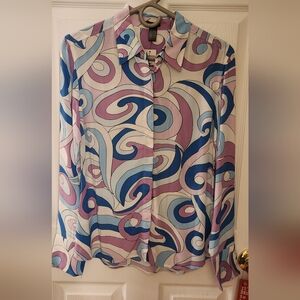 Express Pastel Swirl Blouse